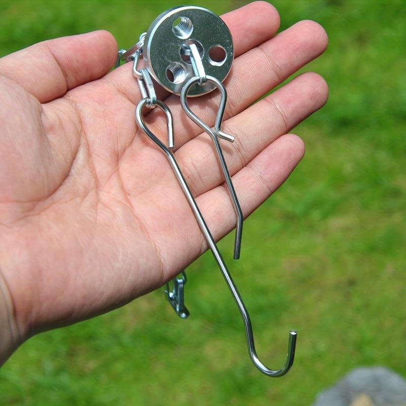 Camping Tripod for Cooking & Grilling, Adjustable Chain, Storage Bag