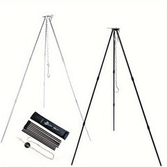 Camping Tripod for Cooking & Grilling, Adjustable Chain, Storage Bag