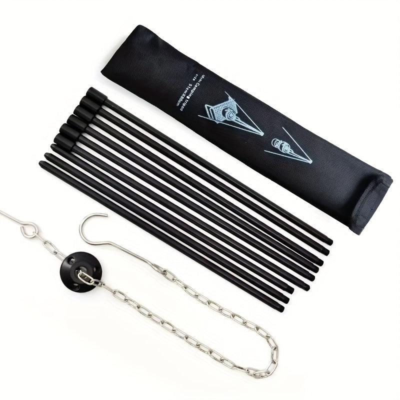 Camping Tripod for Cooking & Grilling, Adjustable Chain, Storage Bag