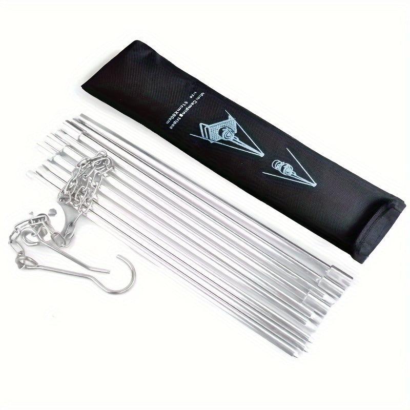 Camping Tripod for Cooking & Grilling, Adjustable Chain, Storage Bag