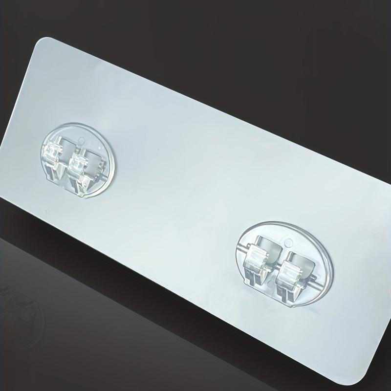 Non Punching Adhesive Hook Wall Mounted Transparent Wall Load Bearing