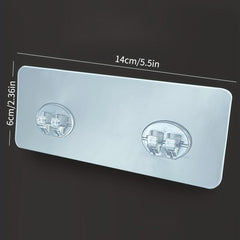 Non Punching Adhesive Hook Wall Mounted Transparent Wall Load Bearing