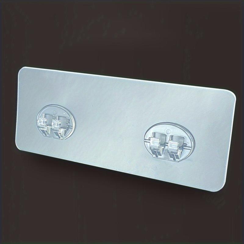 Non Punching Adhesive Hook Wall Mounted Transparent Wall Load Bearing