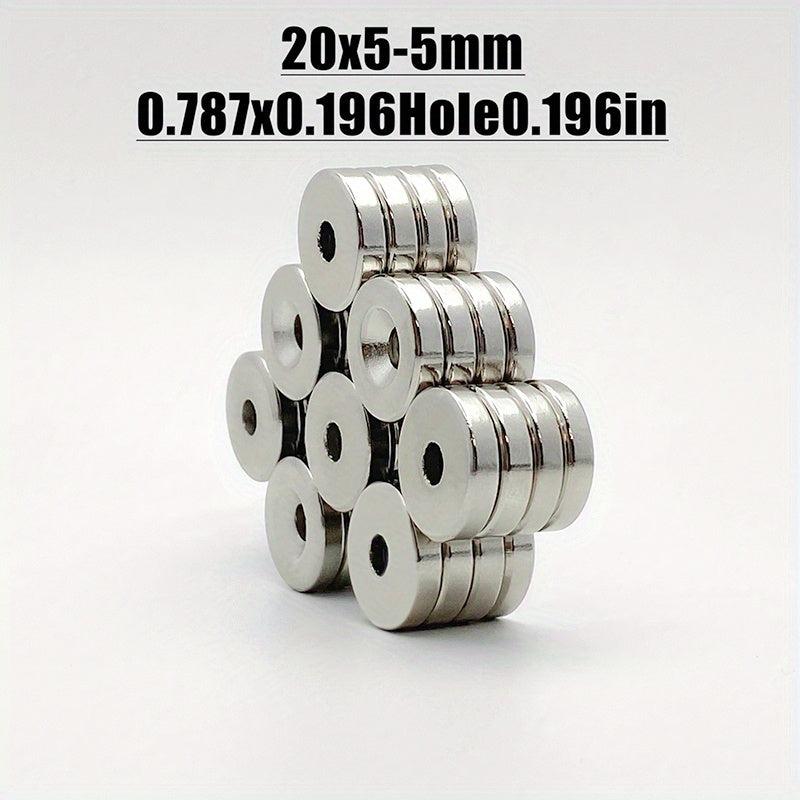 10pcs Neodymium Disc Magnets w/Screws - Heavy Duty Round Pot Rare Earth Magnets