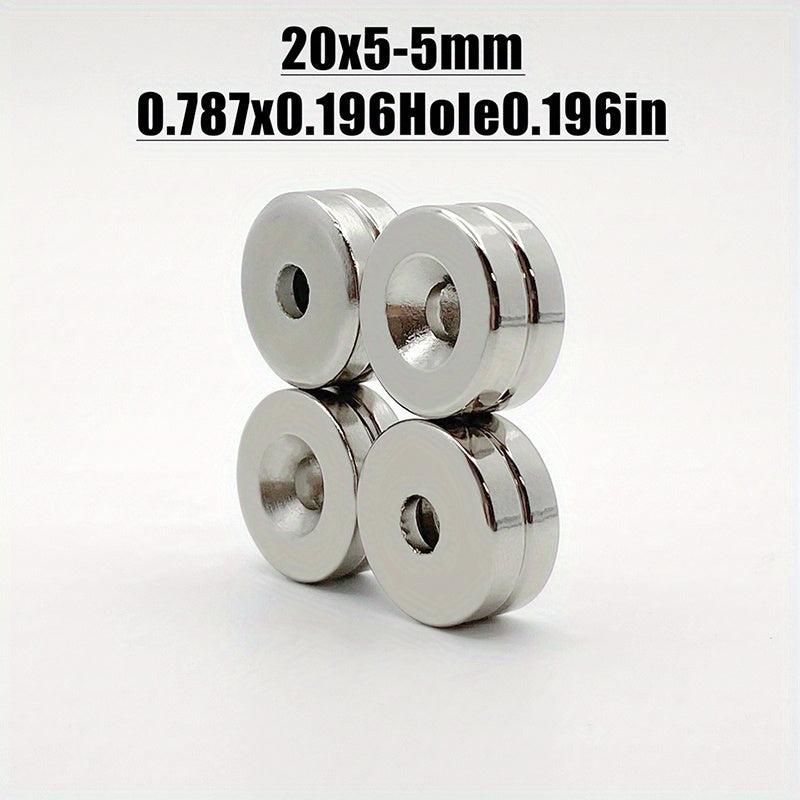 10pcs Neodymium Disc Magnets w/Screws - Heavy Duty Round Pot Rare Earth Magnets