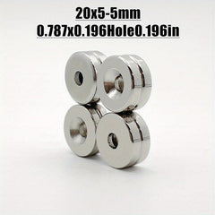 10pcs Neodymium Disc Magnets w/Screws - Heavy Duty Round Pot Rare Earth Magnets