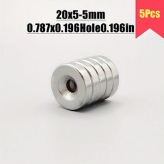 10pcs Neodymium Disc Magnets w/Screws - Heavy Duty Round Pot Rare Earth Magnets