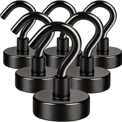 6pcs Magnetic Hook 11 34 KG Strong Neodymium Magnet Hook For Hanging