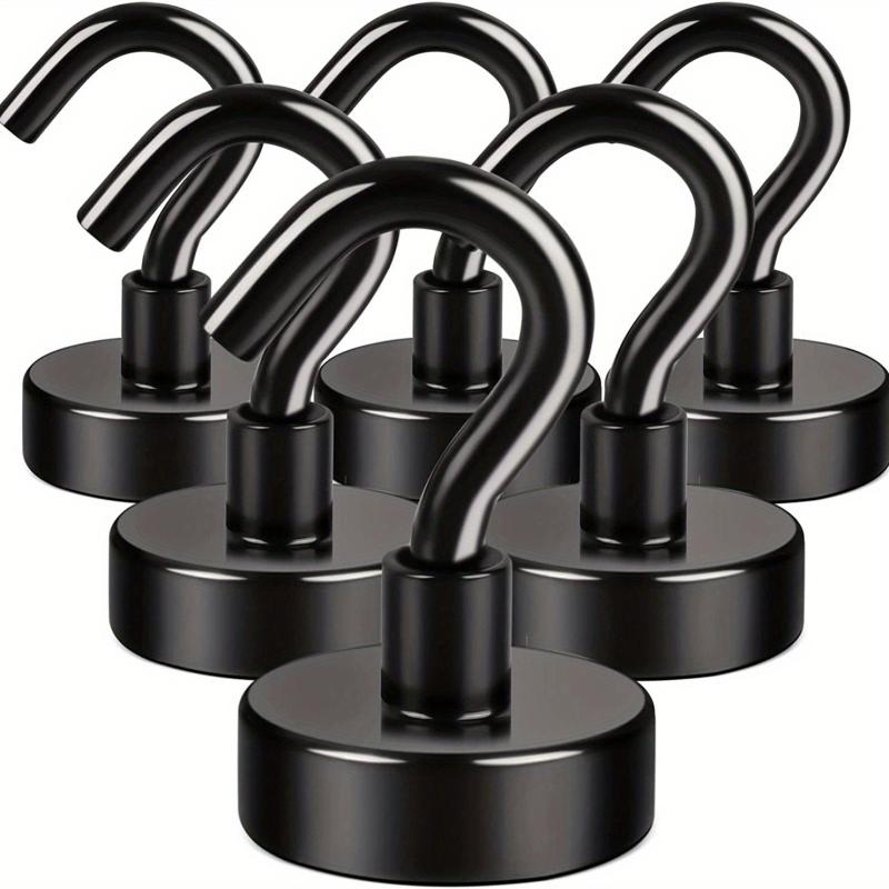 6pcs Magnetic Hook 11 34 KG Strong Neodymium Magnet Hook For Hanging