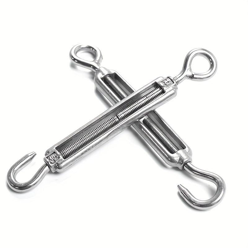 304 Stainless Steel Eye & Hook Turnbuckle M4 M12 Heavy Duty Wire Rope Tension