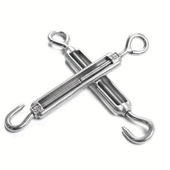 304 Stainless Steel Eye & Hook Turnbuckle M4 M12 Heavy Duty Wire Rope Tension