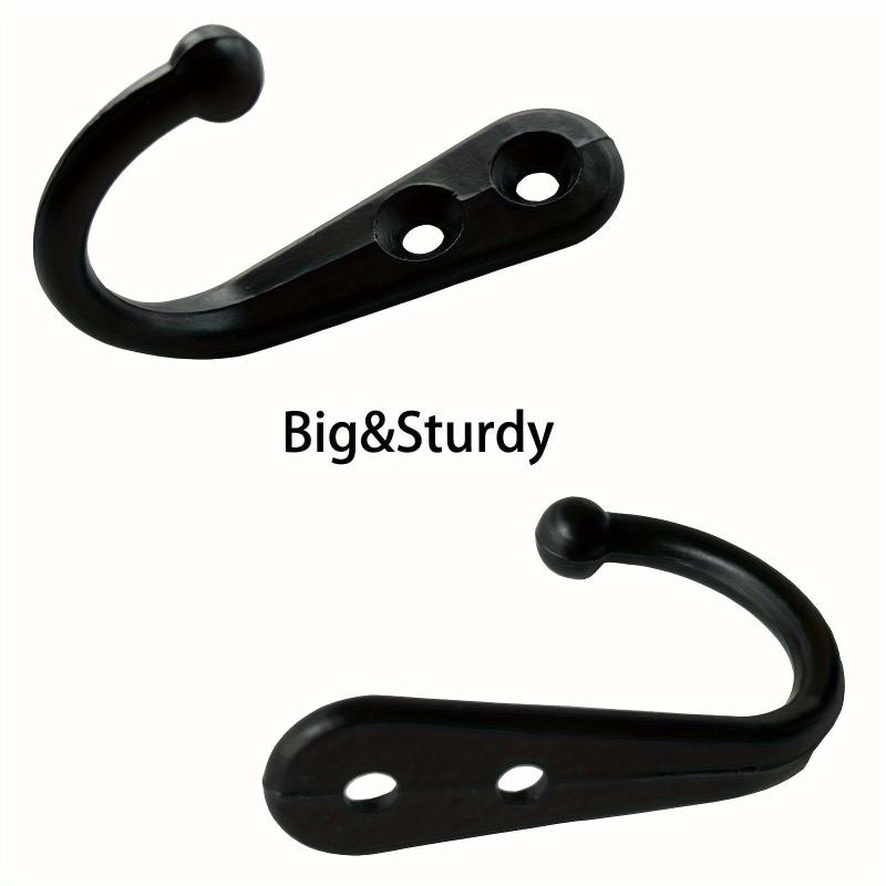 10pcs Stainless Steel Heavy Duty Wall Hooks For Towels And Clothes