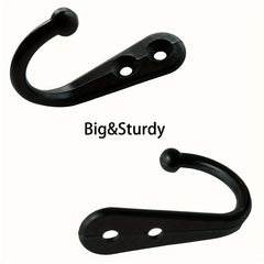 10pcs Stainless Steel Heavy Duty Wall Hooks For Towels And Clothes