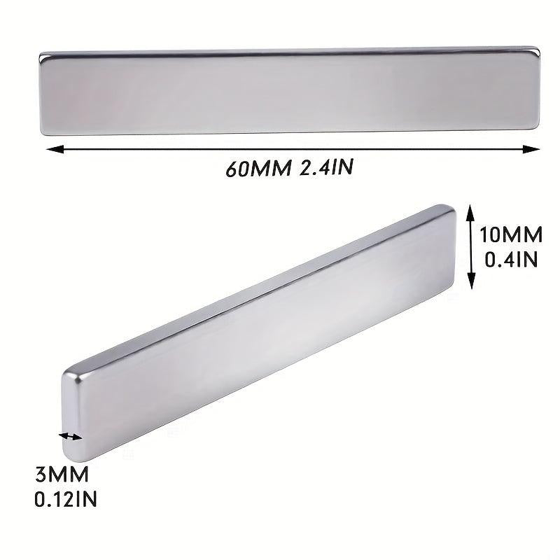 2pcs 60x10x3mm Strong Bar Magnets for Home Office DIY