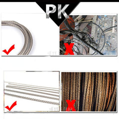 304 Stainless Steel Lifting Wire Rope 1.5mm x 10m