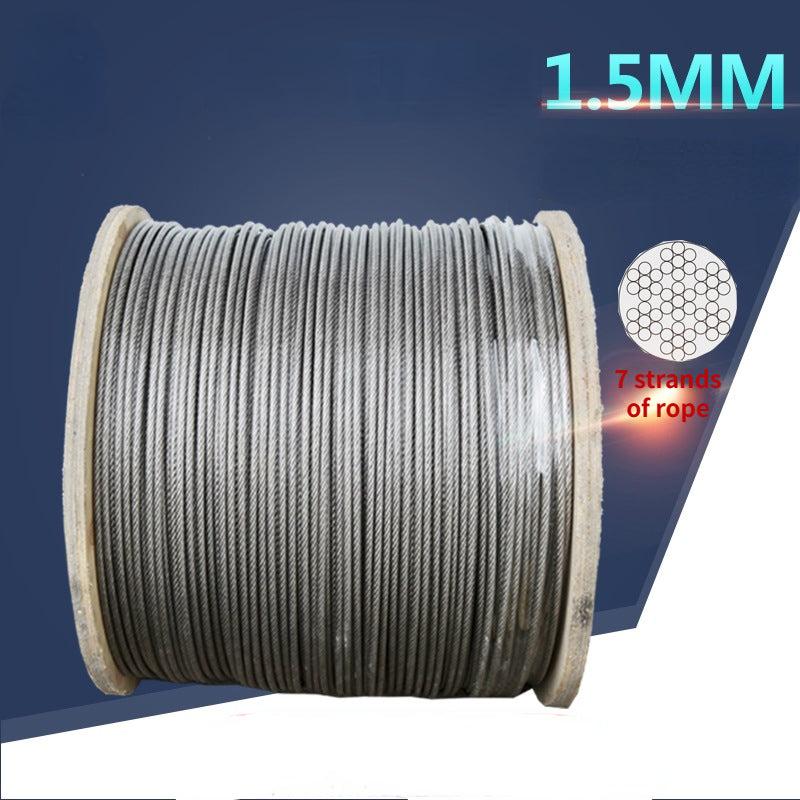 304 Stainless Steel Lifting Wire Rope 1.5mm x 10m