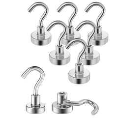 8pcs Magnetic Hooks 25Lbs Heavy Duty S Hooks for Kitchen Refrigerator