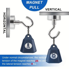 8pcs Magnetic Hooks 25Lbs Heavy Duty S Hooks for Kitchen Refrigerator