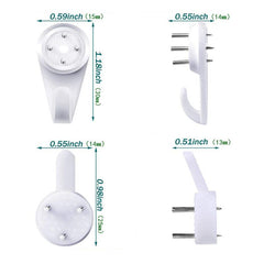 50pcs Plastic Hooks Invisible Nail Screws Traceless Suspension Kit