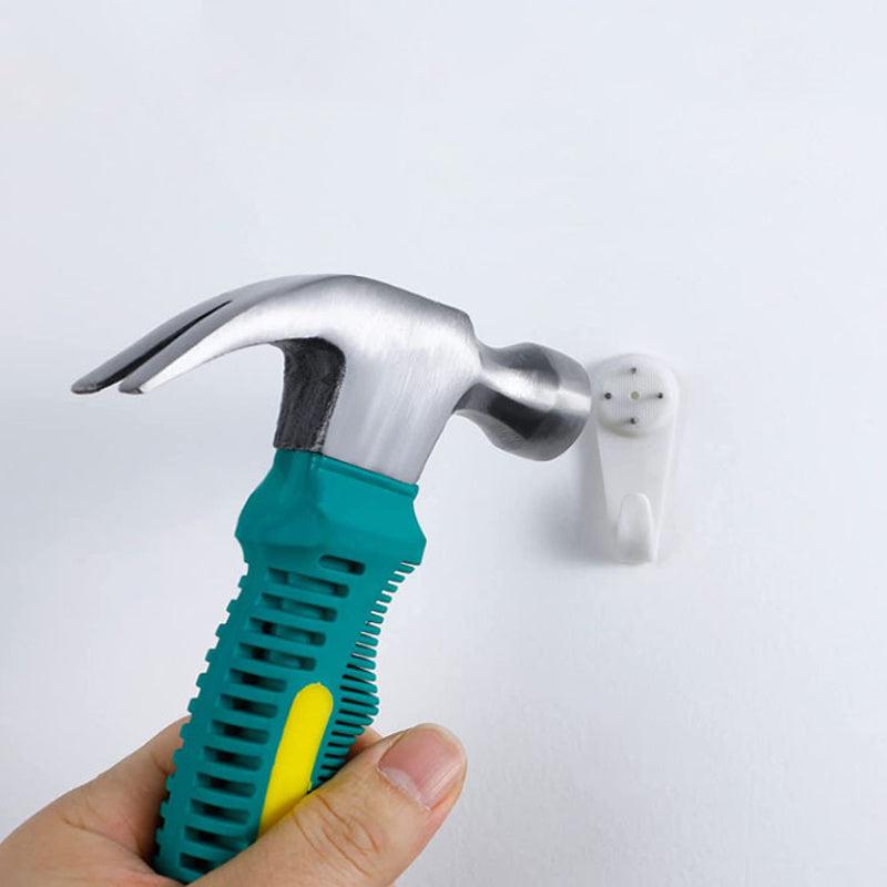 50pcs Plastic Hooks Invisible Nail Screws Traceless Suspension Kit
