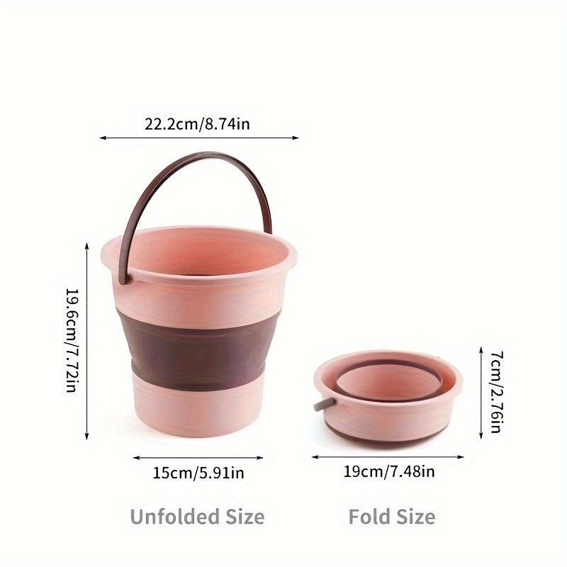 17L Folding Water Bucket Outdoor Fishing Bucket Portable Plastic Bucket