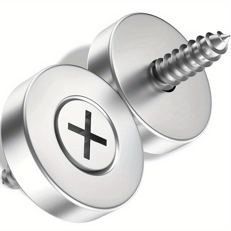 4pcs Neodymium Disc Hole Magnets w/Screws 20x5mm
