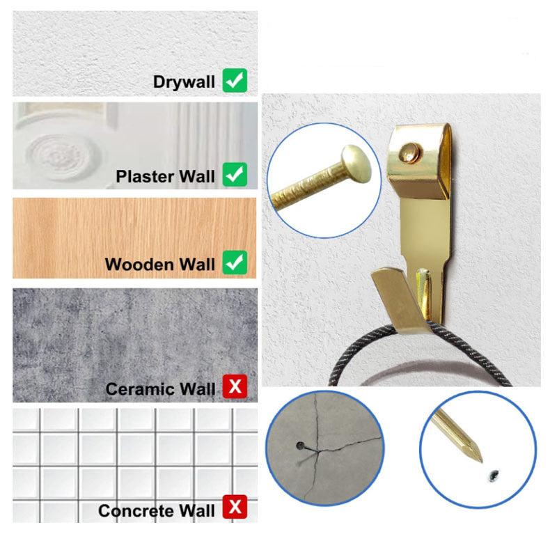 55pcs Metal Reinforced Picture Frame Hook Combo Box