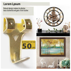 55pcs Metal Reinforced Picture Frame Hook Combo Box