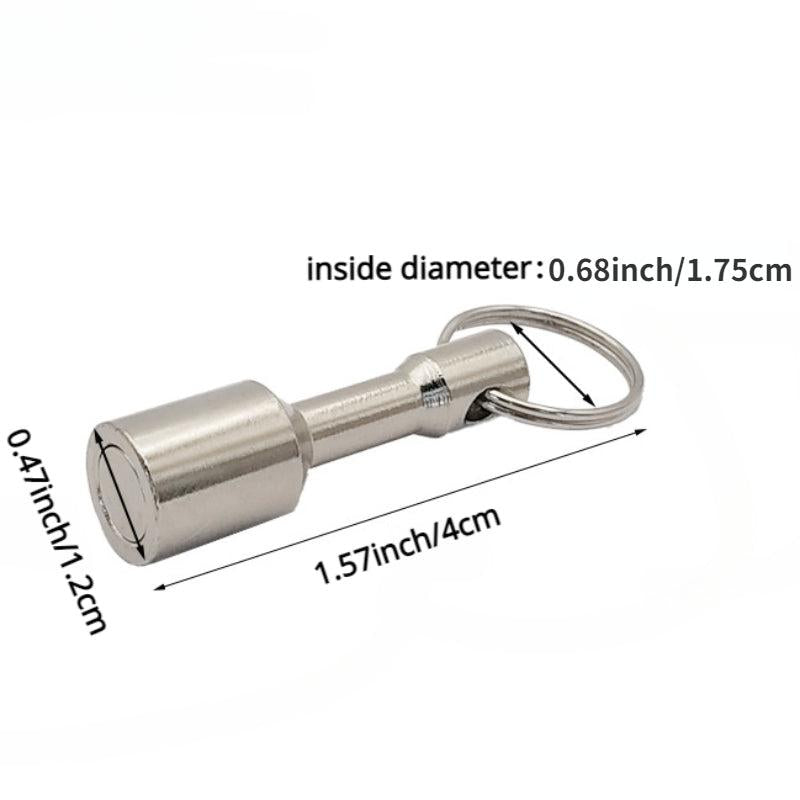 2pcs Neodymium Hook Magnets Key Chain Test Holder