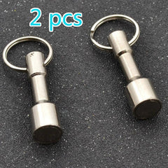 2pcs Neodymium Hook Magnets Key Chain Test Holder