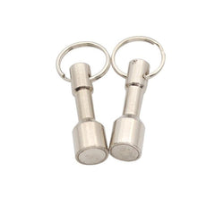 2pcs Neodymium Hook Magnets Key Chain Test Holder