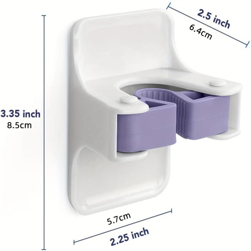 Sturdy Broom Holder Wall Mount Broom Gripper Holds Self Adhesive No Drilling