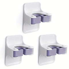 Sturdy Broom Holder Wall Mount Broom Gripper Holds Self Adhesive No Drilling