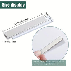 6pcs Neodymium Bar Magnets Double Sided Adhesive 60x10x3mm