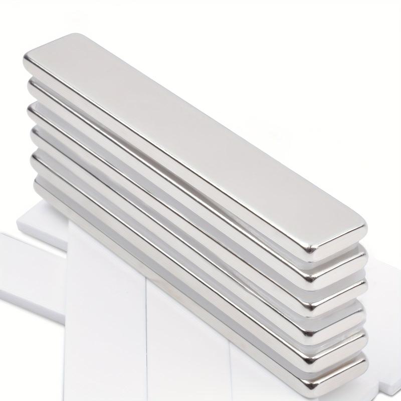 6pcs Neodymium Bar Magnets Double Sided Adhesive 60x10x3mm