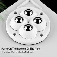 Self Adhesive Mute Wheel 4 Beads Furniture Casters Wheels 360 Rotation