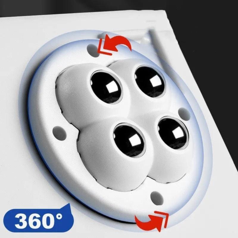 Self Adhesive Mute Wheel 4 Beads Furniture Casters Wheels 360 Rotation