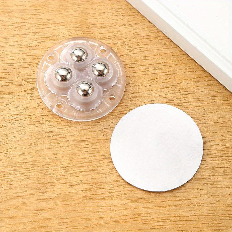 Self Adhesive Mute Wheel 4 Beads Furniture Casters Wheels 360 Rotation