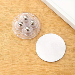 Self Adhesive Mute Wheel 4 Beads Furniture Casters Wheels 360 Rotation