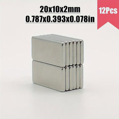 30pcs 20x10x2mm N35 Neodymium Magnet Strong Magnetic Force High Strength