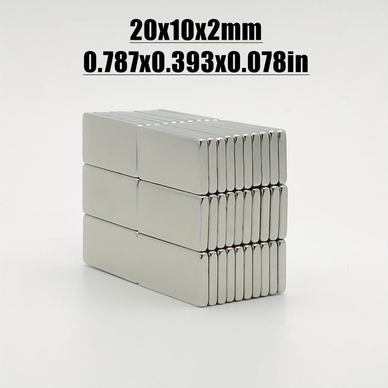 30pcs 20x10x2mm N35 Neodymium Magnet Strong Magnetic Force High Strength
