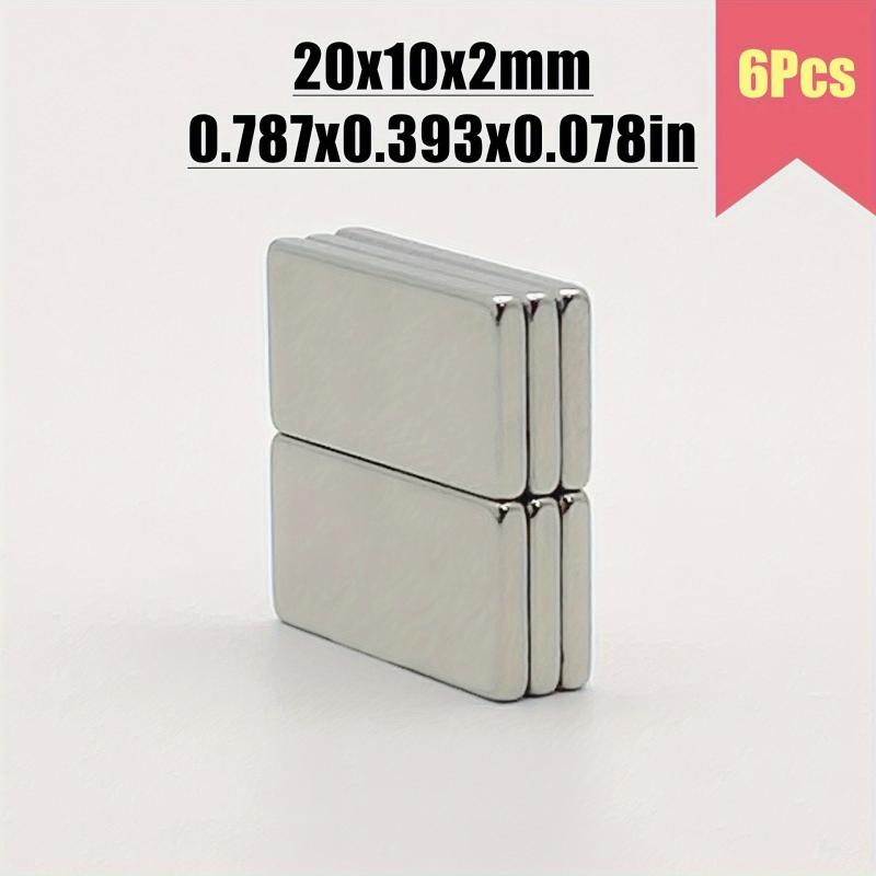 30pcs 20x10x2mm N35 Neodymium Magnet Strong Magnetic Force High Strength