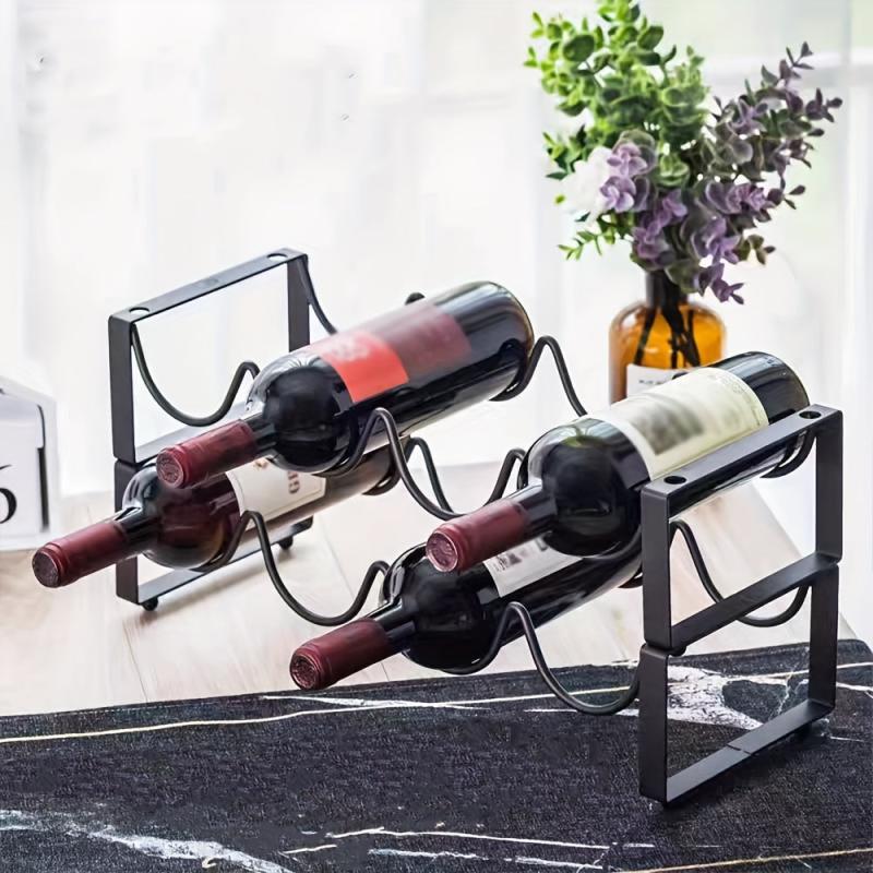 Creative Red Wine Wine Rack Shelf Living Room Wine Cabinet Table Decorations