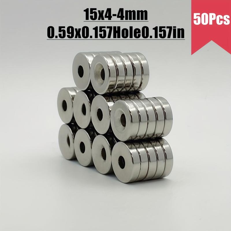 15x4mm Hole 4mm Neodymium Magnets 10-100Pcs