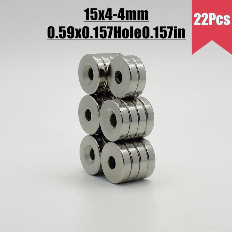 15x4mm Hole 4mm Neodymium Magnets 10-100Pcs