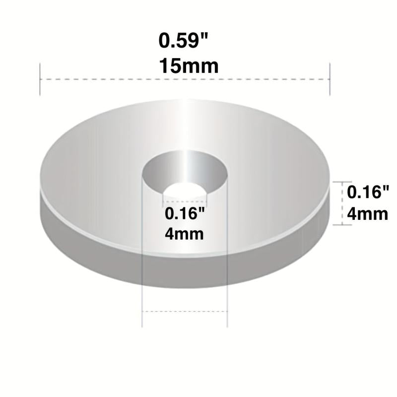 15x4mm Hole 4mm Neodymium Magnets 10-100Pcs