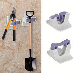 Sturdy Broom Holder Wall Mount Self Adhesive No Drilling