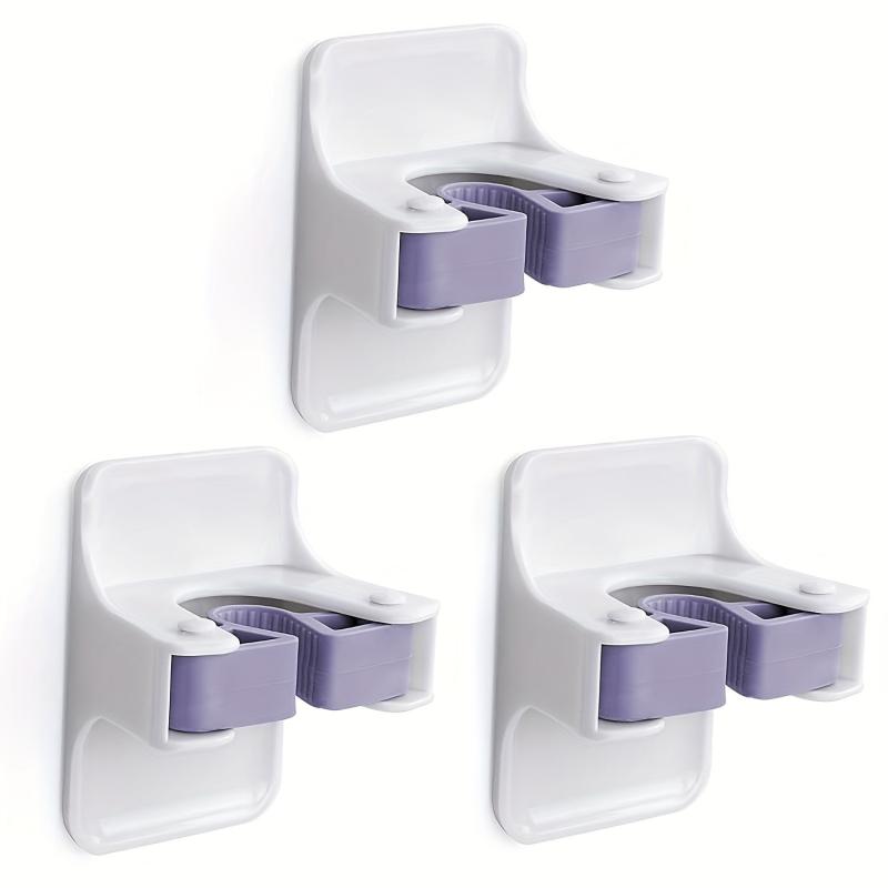Sturdy Broom Holder Wall Mount Self Adhesive No Drilling