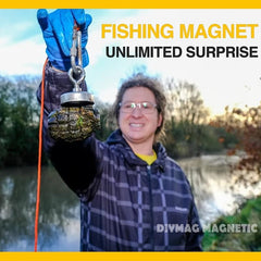 165 Lbs Fishing Magnet Kit 75 KG Pull Force Rare Earth Magnet with 20m Rope