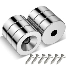 6pcs 15x5 4mm Neodymium Magnets with Screws